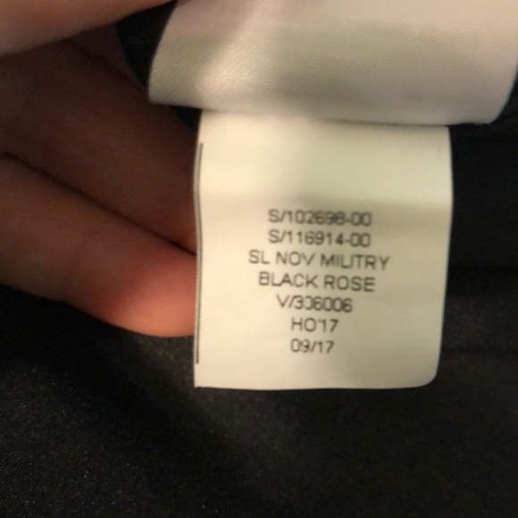 Banana Republic Factory Military Dress Jumper Wool Fitted 4 “Black Rose” - Picture 9 of 9